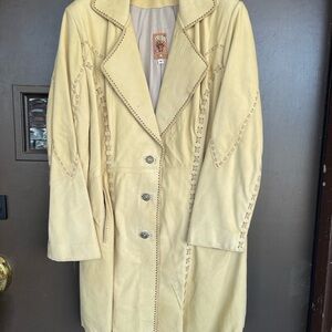 Suede Leather Jacket by Tribe America-Size 10